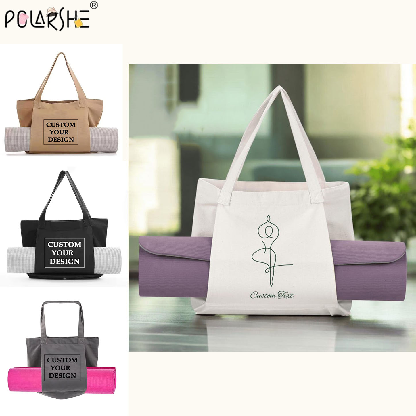 Yoga Mat Bag Carrier - Kişiselleştirilmiş Yoga Matı Taşıma Çantası, Özel
