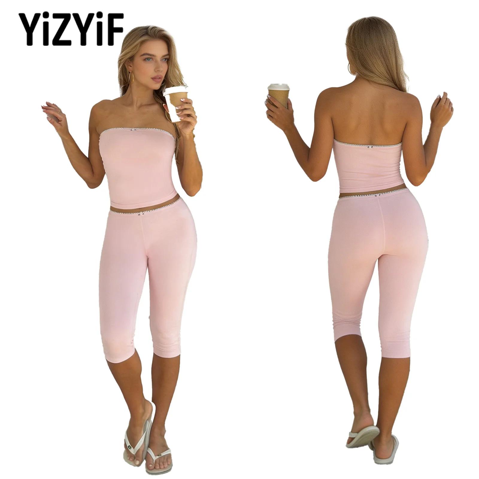 Youtube Yoga Pilates - Kadın Yoga Kıyafeti Straplez Tüp Üst